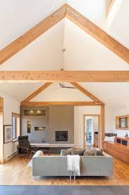 ceiling beams to match the hardwood floor