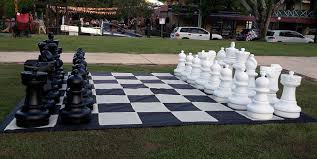 Outdoor Garden Chess Set King 64 Cm