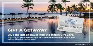 hilton gift cards home