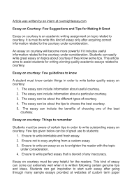 calam eacute o essay on courtesy few suggestions and tips for making it calameacuteo essay on courtesy few suggestions and tips for making it great