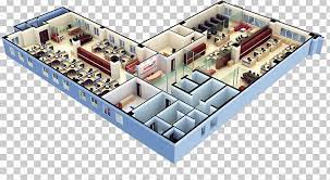3d floor plan office house plan png