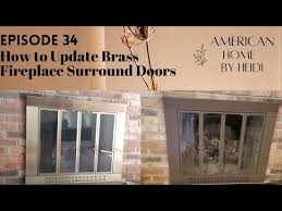 Update Brass Fireplace Surround Doors