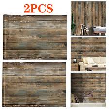 2pc 6m Rustic Wood Plank Wallpaper Self