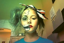 zombie cheerleader makeup and hair