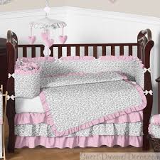 animal print crib bedding set