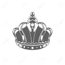 King Crown Logo Vector Illustration Royal Crown Silhouette Isolated