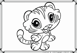 This coloring sheet features an adorable baby tiger ready to bounce around in the grass. Baby Tiger Coloring Page New Baby Footprint Drawing At Getdrawings In 2020 Coloring Pages Baby Tiger Cute Tigers