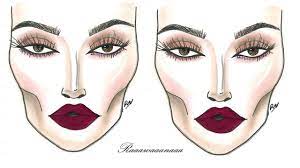 dramatic face chart makeup tutorial