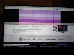I started to see horizontal lines on my computer screen. Solved Xps 15 9550 Annoying Horizontal Purple Lines Dell Community