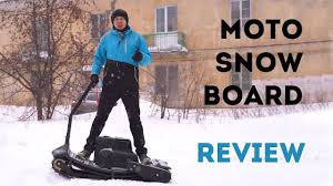 review motorized snowboard en