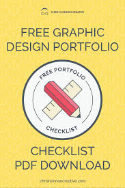 graphic design portfolio checklist pdf