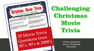 How to win 80s movie trivia? Christmas Movie Trivia Printable Game