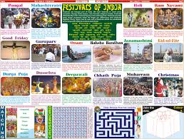 Festival Of India Chart Spectrum Educational Chart Indian