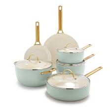 GreenPan Reserve Ceramic Nonstick 10-Piece Cookware Set Julep CC005356-001  - Best Buy