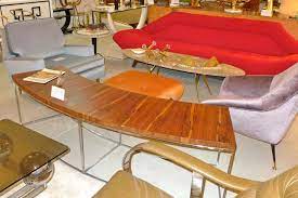 Thayer Coggin Curved Sofa Console Table