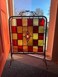 Fireplace Screen Stained Glass