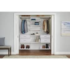 white adjule closet organizer