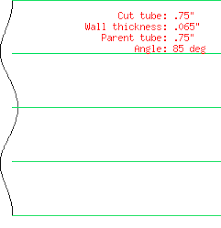 If you try to join two 1 diameter tubes and specify an offset of 1, then the coping pattern will be completely flat, because the tubes won't intersect. Tube Coping Calculator Tube Calculator Parenting
