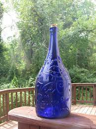 Wine Bottle Cobalt Glass Blue Glass