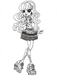 Monster high coloring pages are a fun way for kids of all ages to develop creativity, focus, motor skills and color recognition. Free Printable Monster High Coloring Pages For Kids