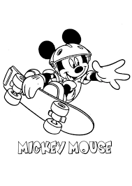 mickey mouse coloring page 4