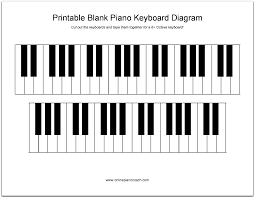 Printable Piano Keyboard Diagram In 2019 Keyboard Lessons