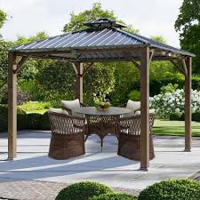 Outdoor Gazebo Canopy With Roof Vent