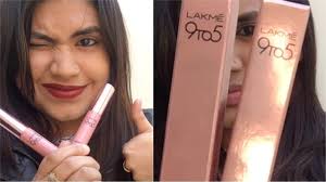lakme 9 to 5 matte weightless mouse lip
