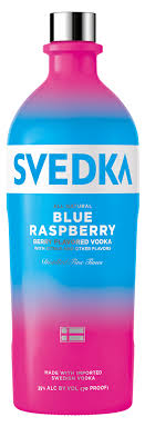 svedka blue raspberry vodka 1l