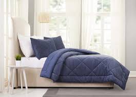 plush blue corduroy comforter set