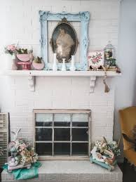 Beautiful Easter Mantel For Spring Time