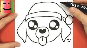 HOW TO DRAW AND COLOR BABY DOG WITH CHRISTMAS HAT - YouTube