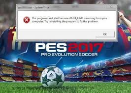 solusi d3dx9 43 dll is missing pes 2017