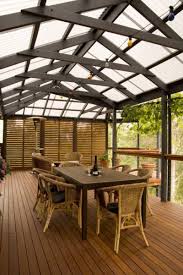 L Shaped Gable Pergola With Deck