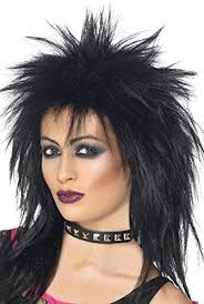 smiffys rock diva wig black ebay