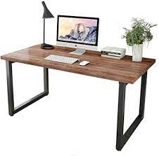 With complimentary design service and unlimited paints and stains, you get what you want! Amazon Com Patavinity Real Wood Computer Desk 47in Rustic Wood And Metal Writing Desk Sturdy Pc Study Table For Home Office 47 W X 23 D X 29 H Pine Wood Desktop With