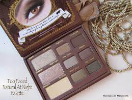 too faced natural at night palette