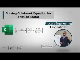 Friction Factor Using Excel