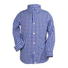 Shop for royal blue toddler dress online at target. Boys Youth Royal Blue Plaid Button Up Performance Golf Shirt By Garb