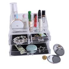 zimtown 4 drawer acrylic cosmetic