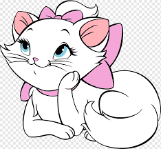 She loves it so much, she wanted me to show her how to draw it. Aristocats Marie Illustration Marie Cat Drawing Youtube Mary White Mammal Animals Png Pngwing