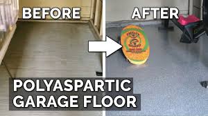 polyaspartic garage floor coating start