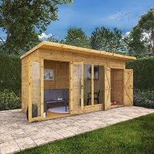 14 X 6 Maine Summerhouse With Side Shed