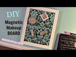 diy magnetic makeup board you