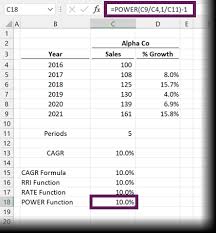 how to calculate cagr in excel 5 easy