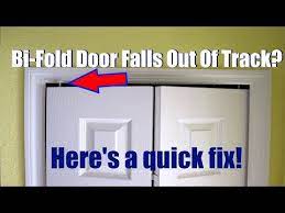 fix a bi fold door that falls out of