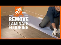 how to remove laminate flooring the