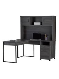 The american furniture classics 72 in. Realspace Dejori L Desk With Hutch Charcoal Office Depot