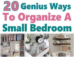 organize a small bedroom to maximize e