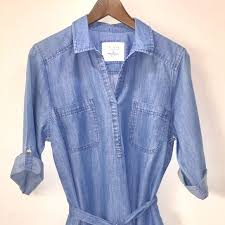 Never Worn Sonoma Jean Belted Shirt Dress